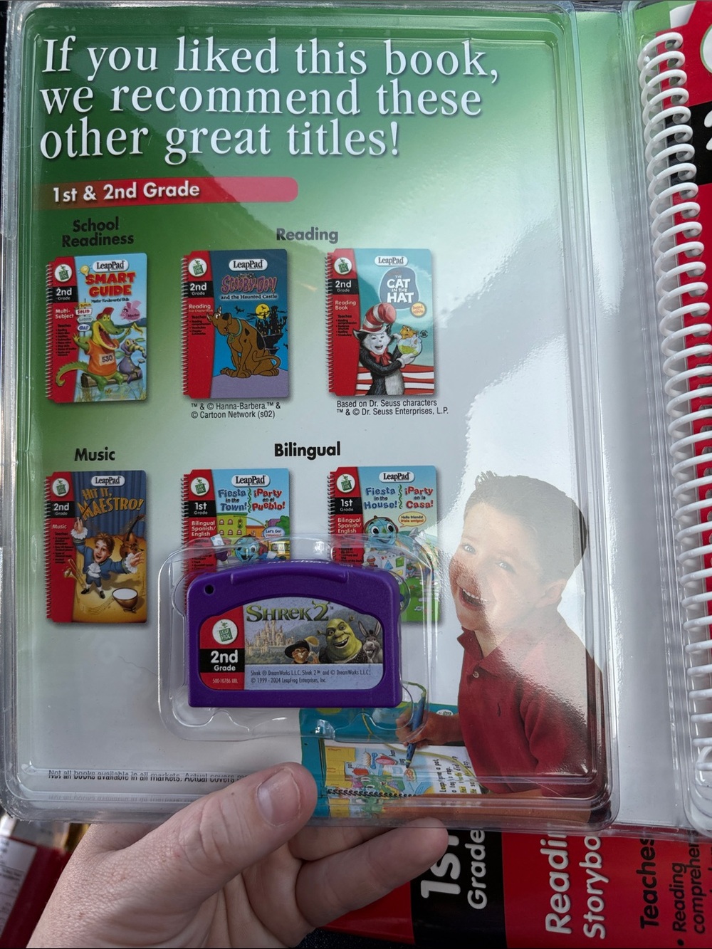 LeapFrog LeapPad Shrek 2 Interactive Book & Cartridge Complete w/ Case - Picture 3 of 4